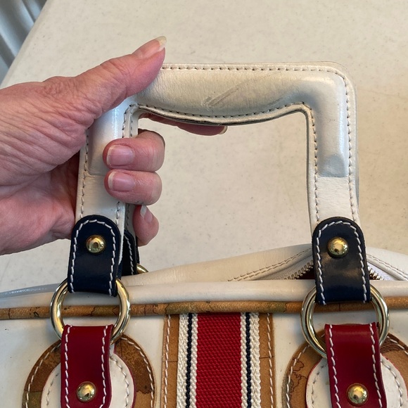 VTG Alviero Martini White and Red Women's Bag - Picture 10 of 13